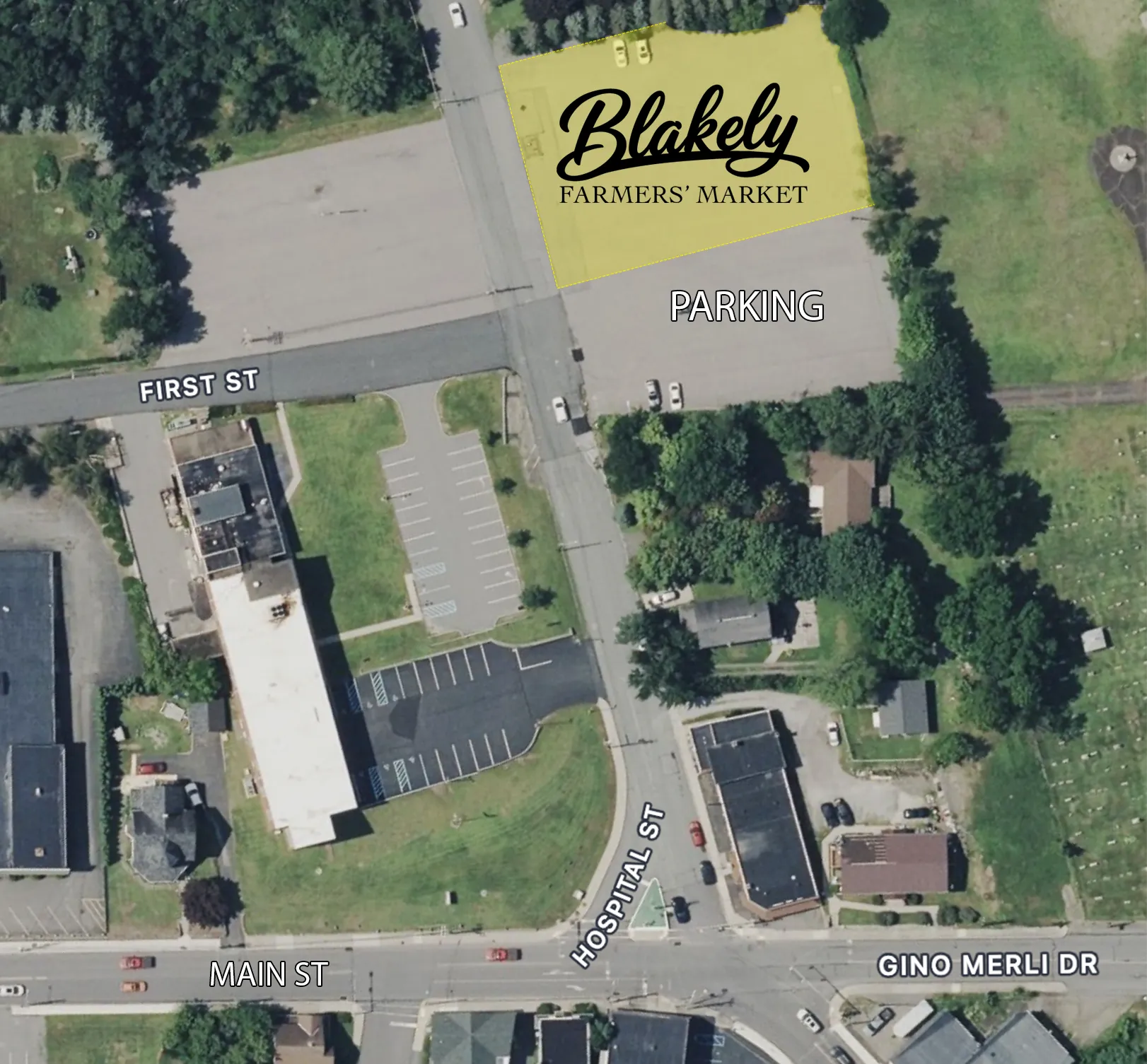 Blakely Farmers Market detailed map